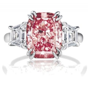 Unique pink diamond engagement rings
