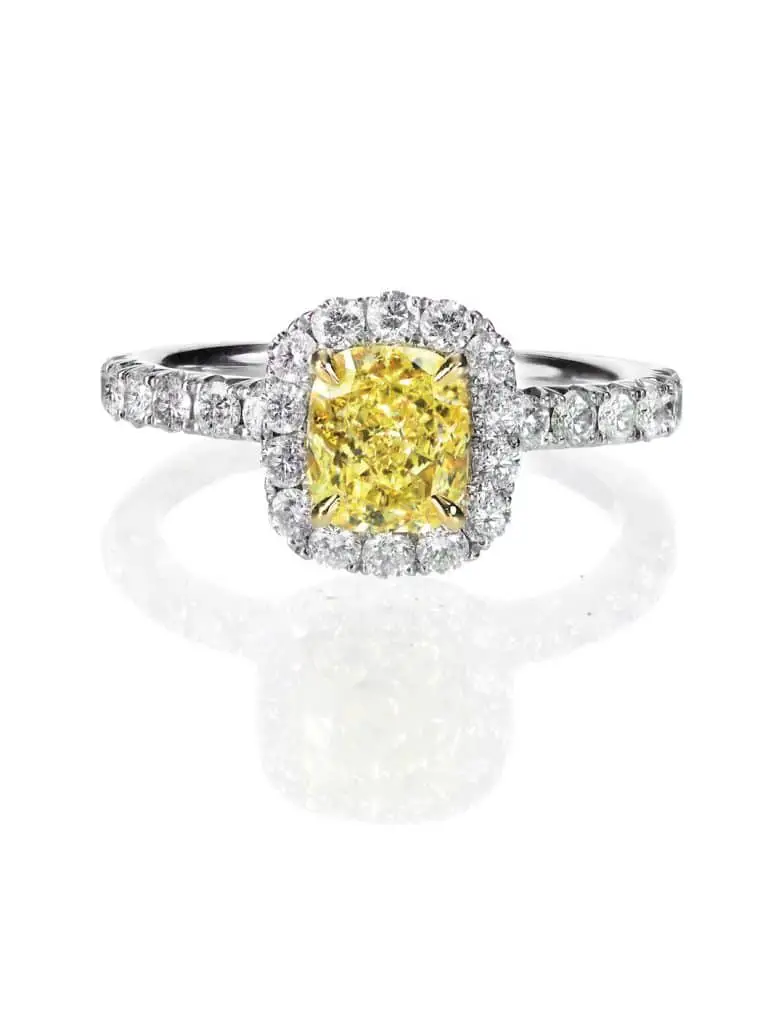 yellow diamond engagement ring