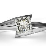 Tension Setting Diamond Ring