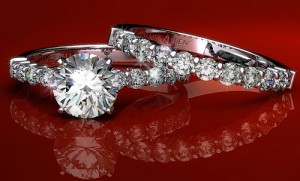 Ping Guide Diamond Wedding Rings With