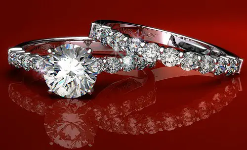 Ping Guide Diamond Wedding Rings With