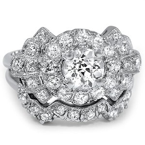 retro style engagement ring 