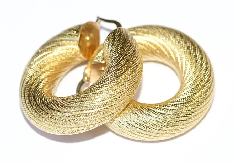 Gold Hoop Earrings diamond hoop earrings