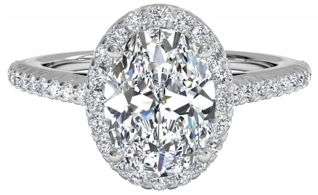 oval cut diamond engagement ring