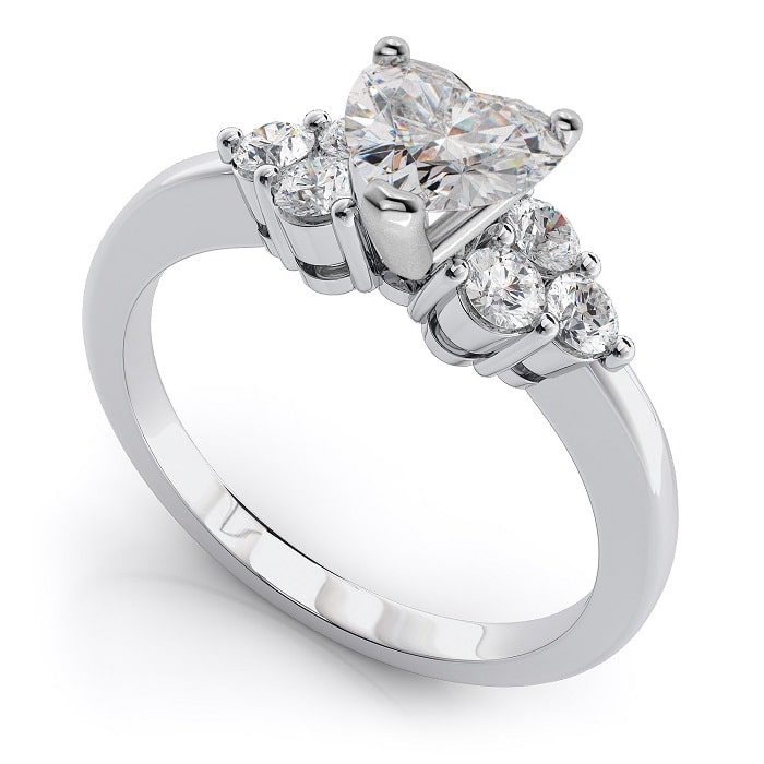 heart diamond ring