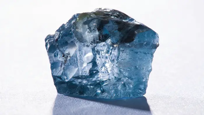 uncut blue diamond