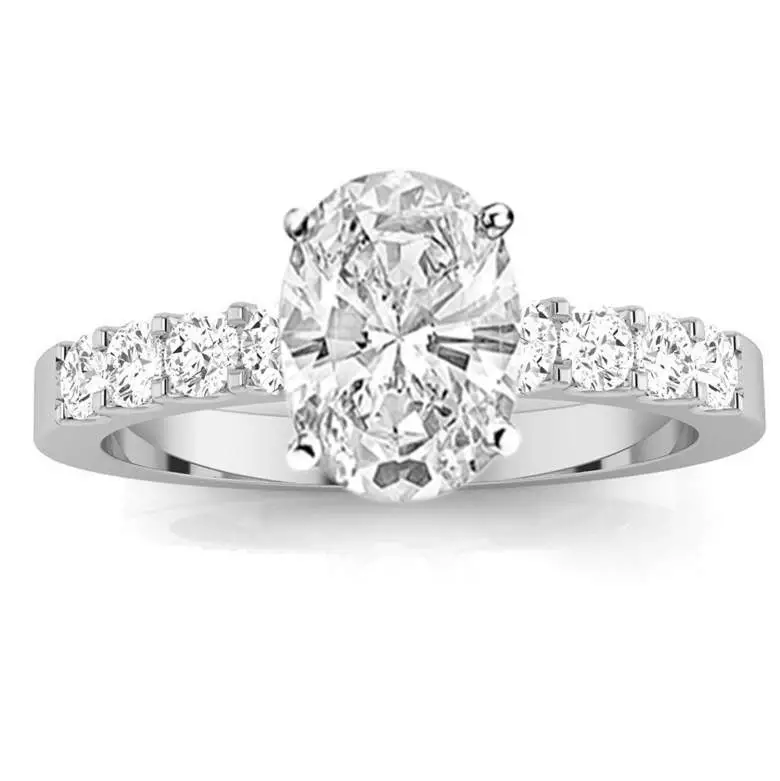 Oval diamond ring designs