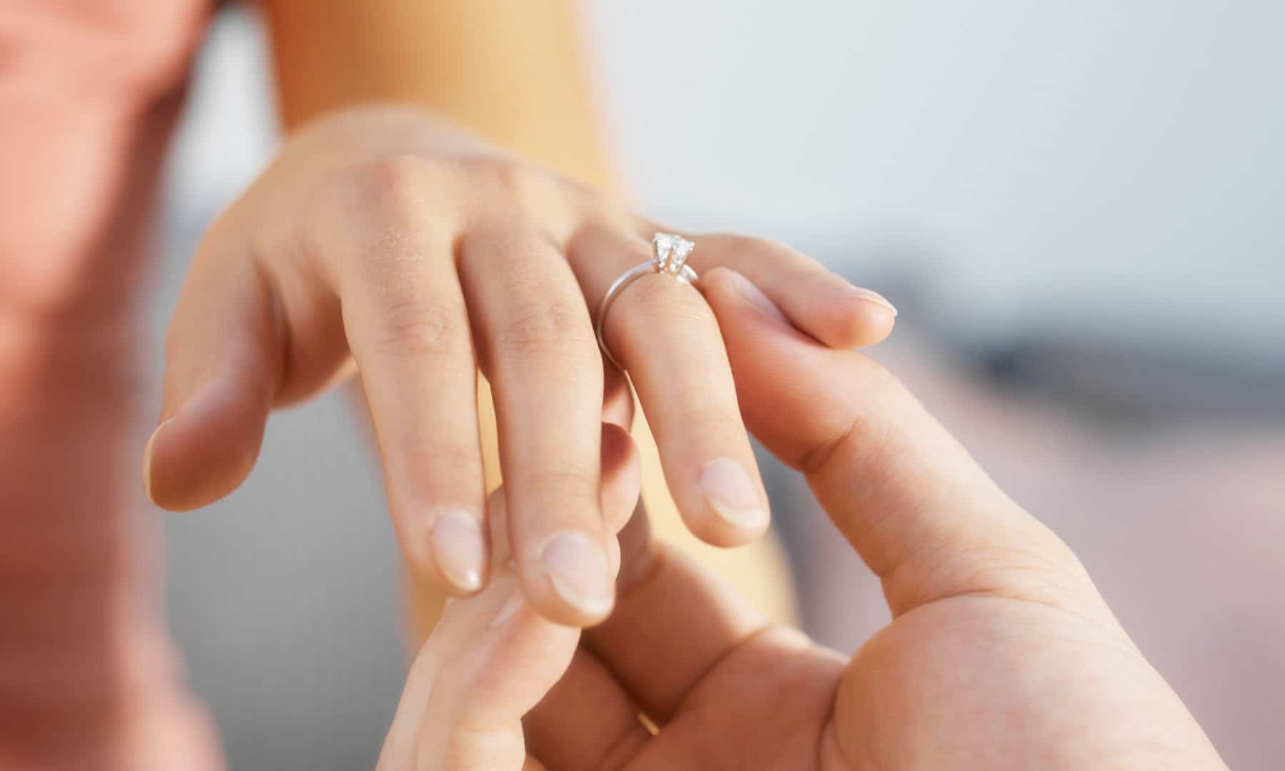 ring on woman's finger