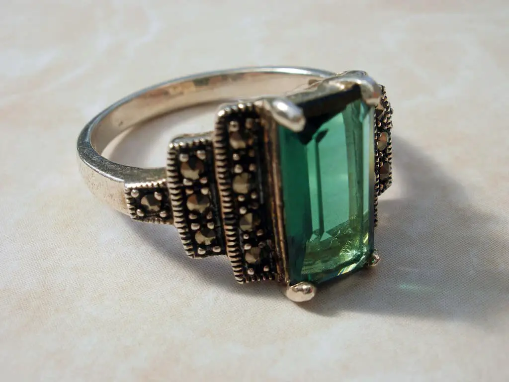 art deco style ring