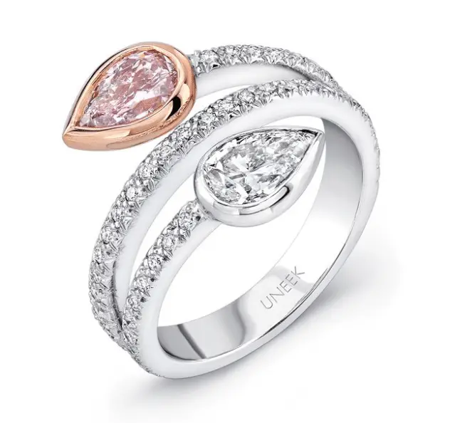 Two-Stone Bypass-Split Ring