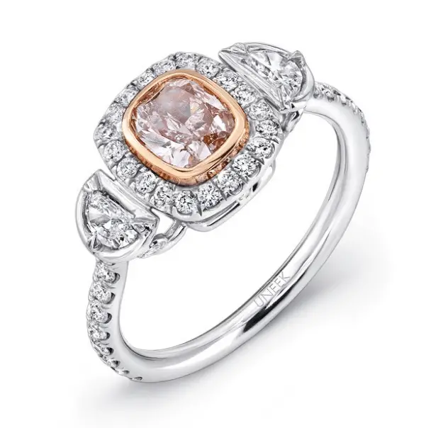 Cushion-Shaped Light Pink Diamond