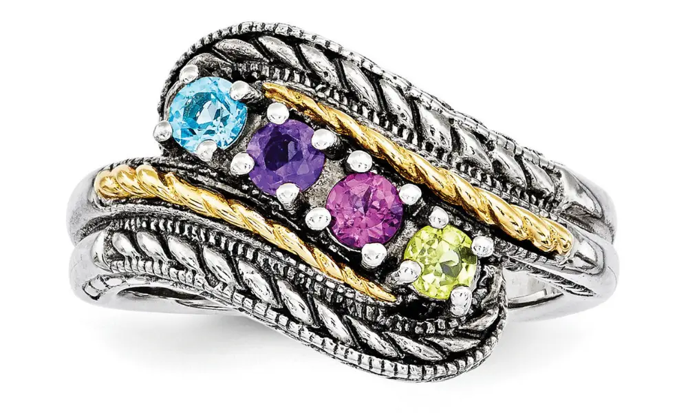four stone birthstone ring