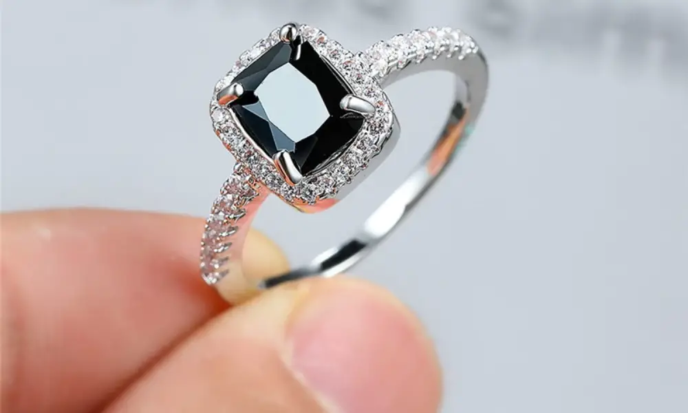 Black diamond ring