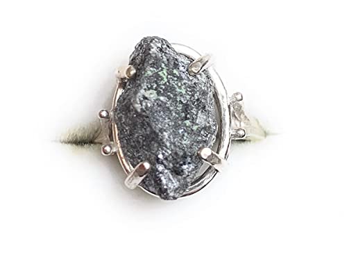 Raw Diamond Solitaire Ring, Certified 9.70 Carat Uncut Diamond Rough, Real Natural Genuine April Birthstone Jewelry D6