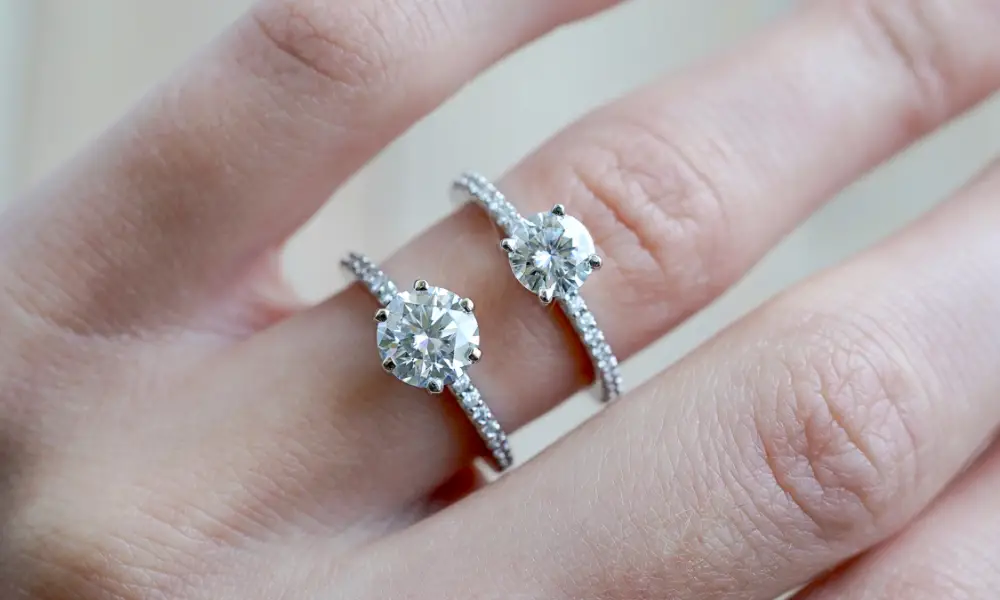 3/4 carat vs 1 carat diamond ring