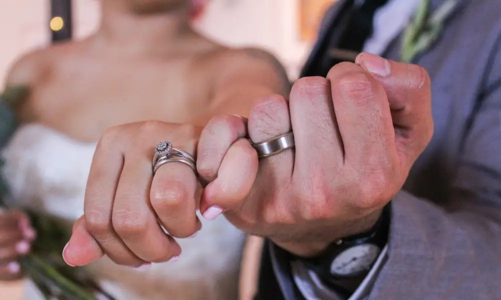 Tungsten engagement rings